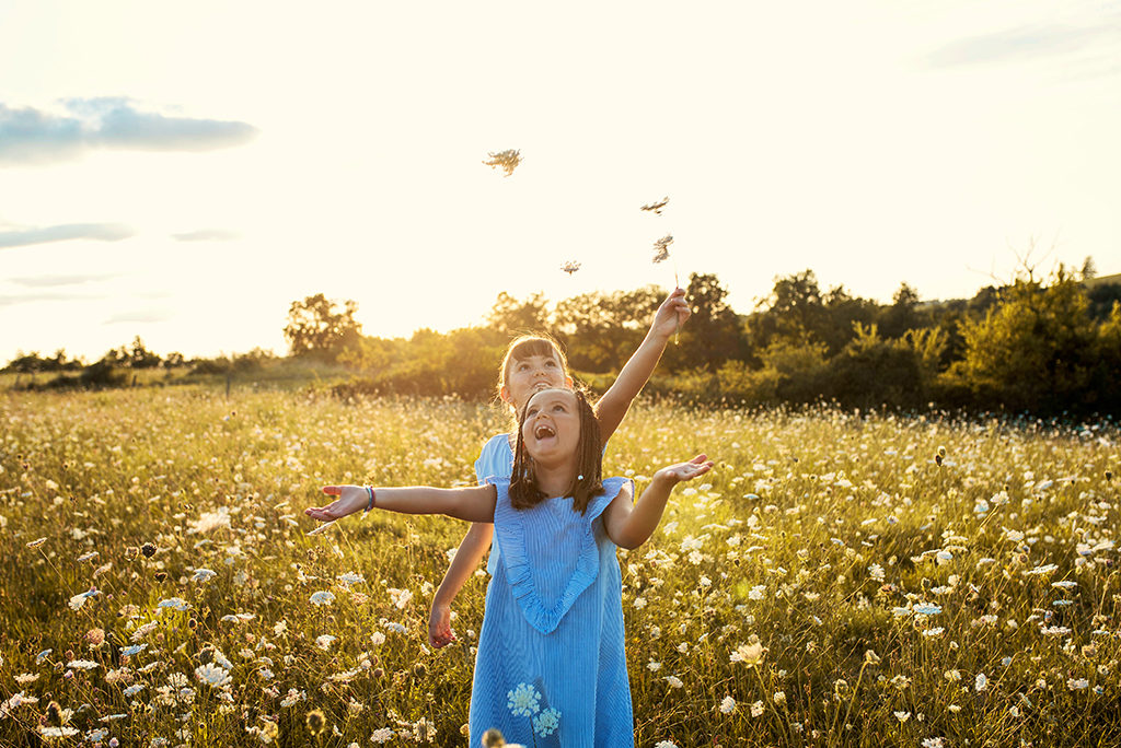 photographe séance photo famille bébé enfants Toulouse lauragais champs fleur golden hour