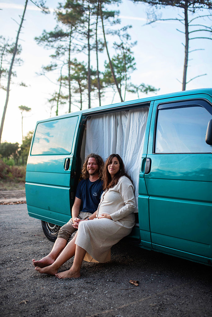 photographe séance photo grossesse bébé famille bébé enfants Toulouse lauragais landes ocean fougeres golden hour vanlife van camion roadtrip