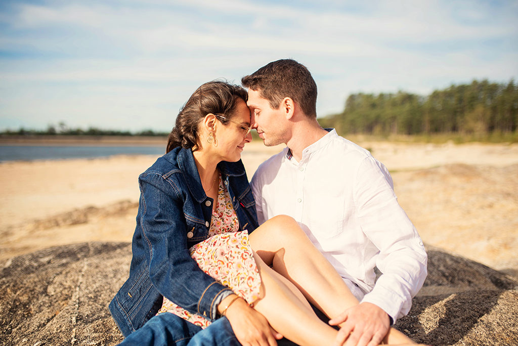 photographe séance photo couple engagement Toulouse lauragais Saint Férreol Lac