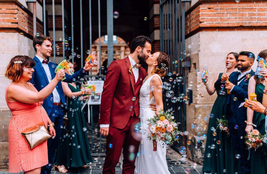 Mariage reportage photographe lumière coloré Céline Lauragais Aude Toulouse Domaine Saint-Nicolas Montech Capitole Cérémonie Laique