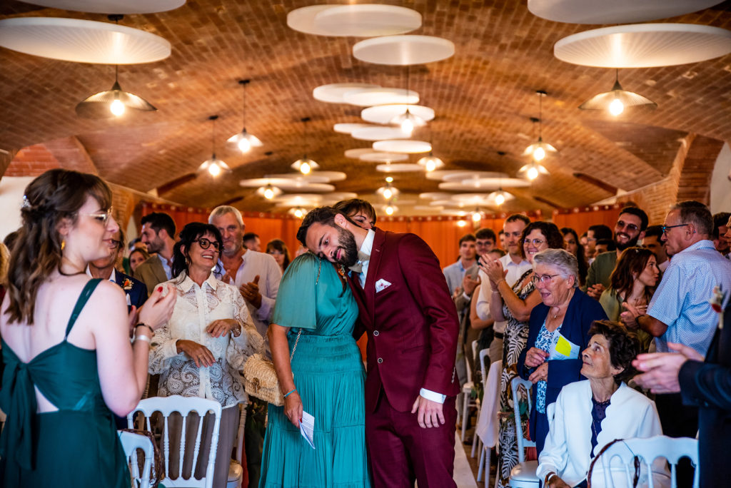 Mariage reportage photographe lumière coloré Céline Lauragais Aude Toulouse Domaine Saint-Nicolas Montech Capitole Cérémonie Laique