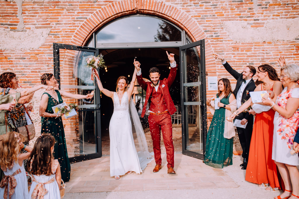 Mariage reportage photographe lumière coloré Céline Lauragais Aude Toulouse Domaine Saint-Nicolas Montech Capitole Cérémonie Laique