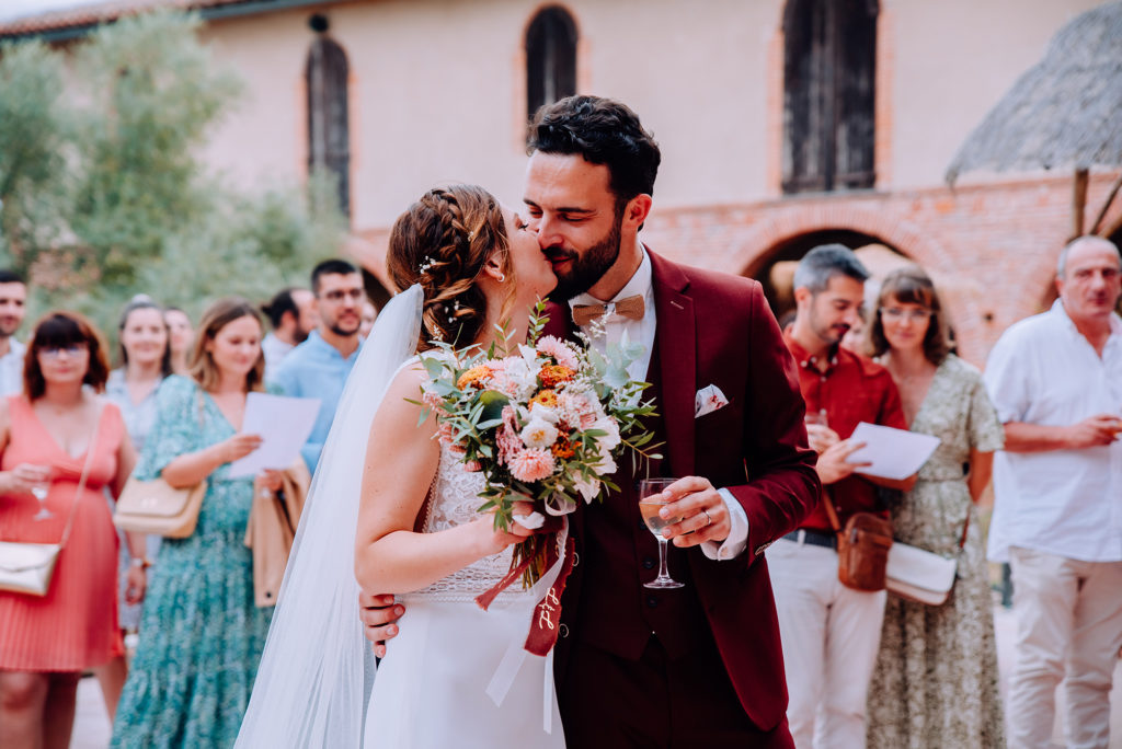 Mariage reportage photographe lumière coloré Céline Lauragais Aude Toulouse Domaine Saint-Nicolas Montech Capitole Cérémonie Laique