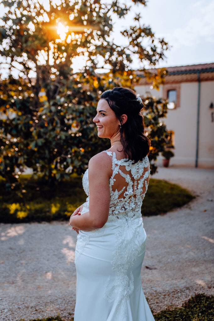 Photographe-mariage-Toulouse-Lauragais-Goldenhour-Aude-Labastide-d'anjou-chateau-Busquette-séance-couple-la-mariée